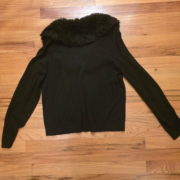 Merona Faux Fur Collar Sweater - Picture 5 of 5